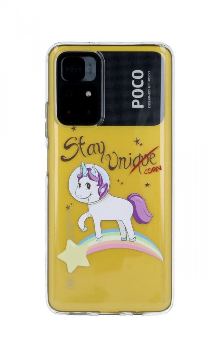 Kryt TopQ Xiaomi Poco M4 Pro 5G silikon Stay Unicorn 71218