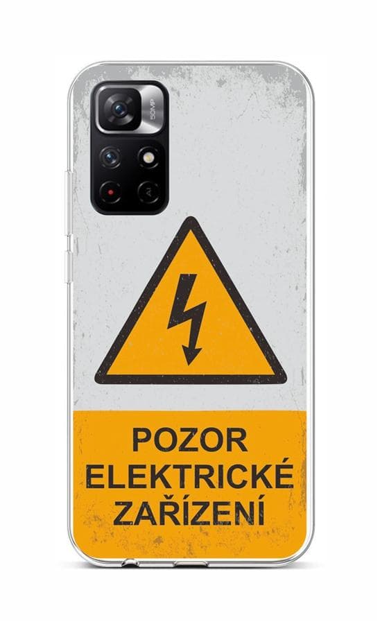 Kryt TopQ Xiaomi Poco M4 Pro 5G silikon Pozor elektrické zařízení 71230