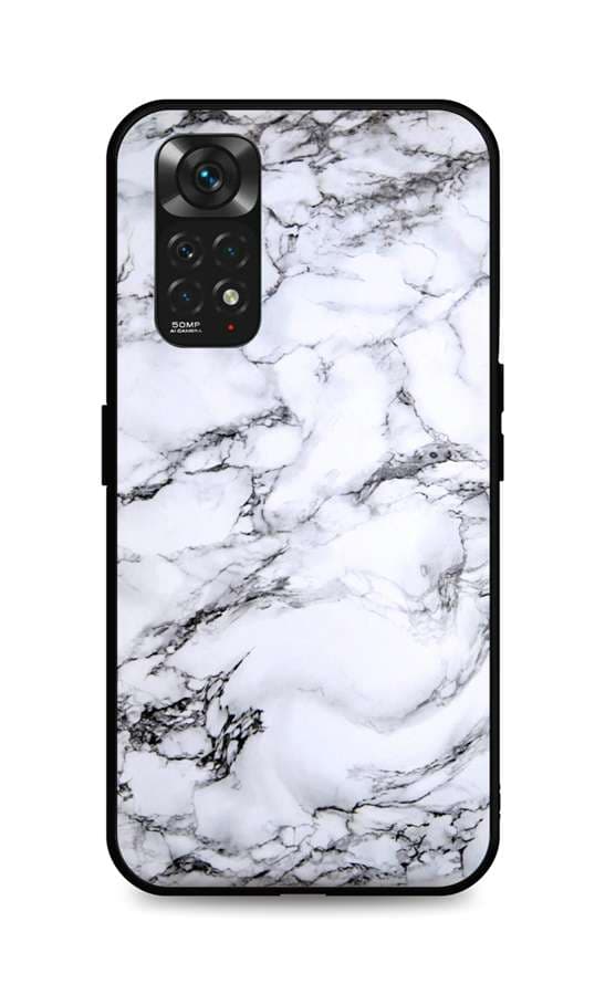 Kryt TopQ LUXURY Xiaomi Redmi Note 11 pevný Marble White 71846