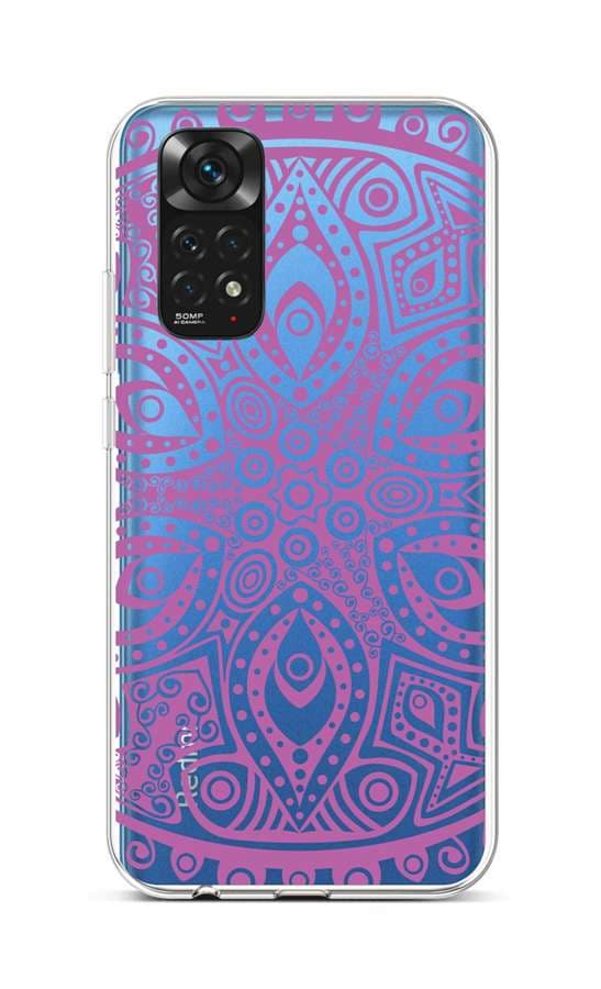 Kryt TopQ Xiaomi Redmi Note 11 silikon Violet Mandala 71870