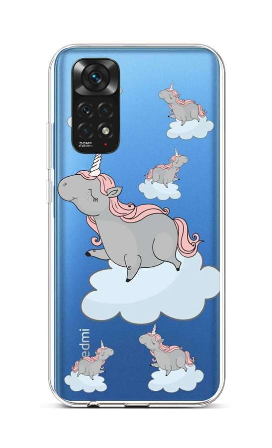 Kryt TopQ Xiaomi Redmi Note 11 silikon Grey Unicorns 71874