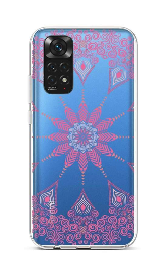 Kryt TopQ Xiaomi Redmi Note 11 silikon Pink Mandala 71877