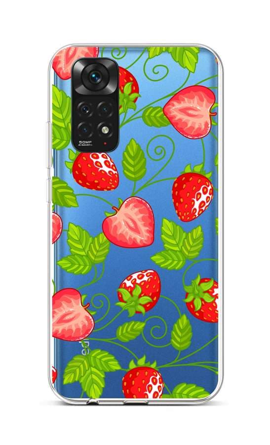 Kryt TopQ Xiaomi Redmi Note 11 silikon Strawberries 71900