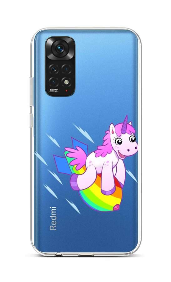 Kryt TopQ Xiaomi Redmi Note 11 silikon Flying Unicorn 71908