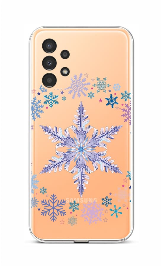 Kryt TopQ Samsung A13 silikon Snowflake 72065