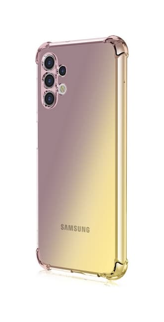 Kryt TopQ Samsung A13 silikon Shock duhový purpurovo-žlutý 72157