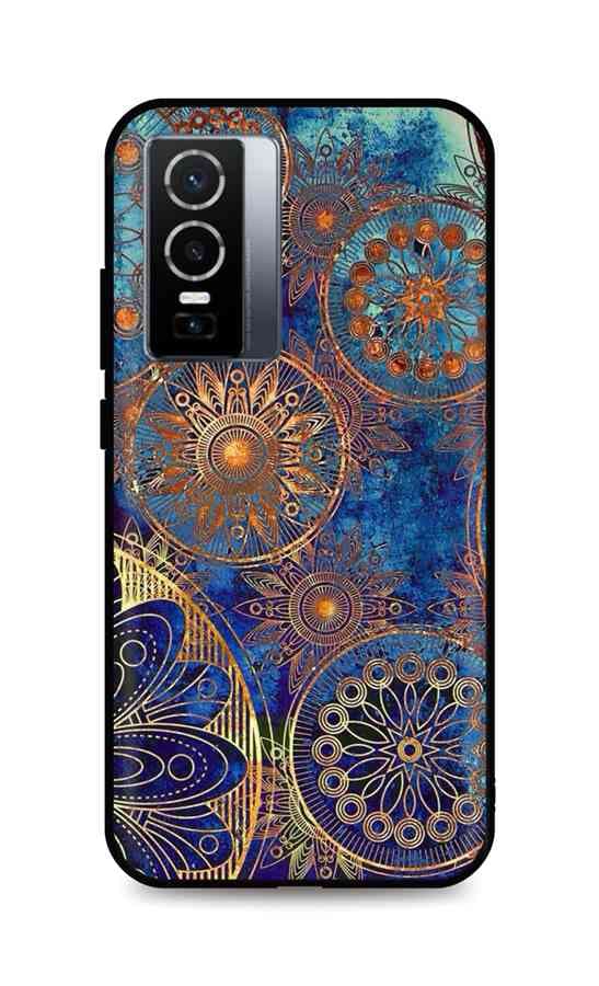 Kryt TopQ Vivo Y76 5G 3D silikon Modrý orient 72222