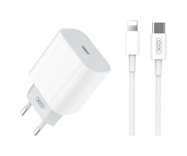 Rychlonabíječka XO L77 pro iPhone 20W bílá 72330