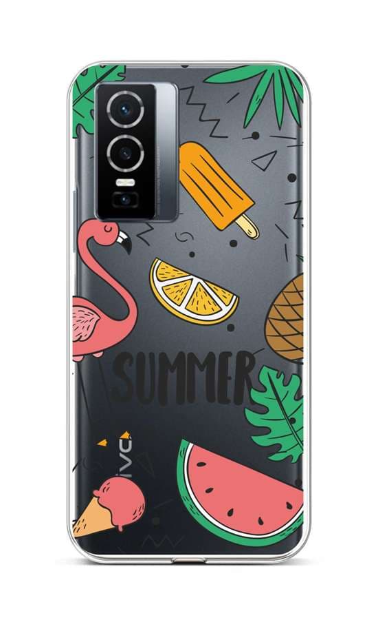 Kryt TopQ Vivo Y76 5G silikon Summer 72445