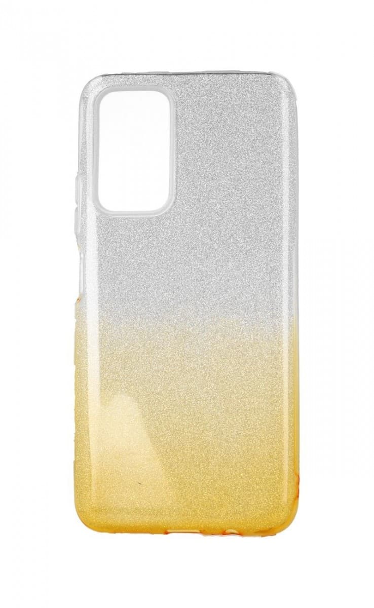 Kryt TopQ Xiaomi Redmi Note 11 Pro+ 5G glitter stříbrno-oranžový 72463