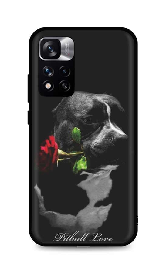 Kryt TopQ Xiaomi Redmi Note 11 Pro+ 5G silikon Pitbull Love 72544
