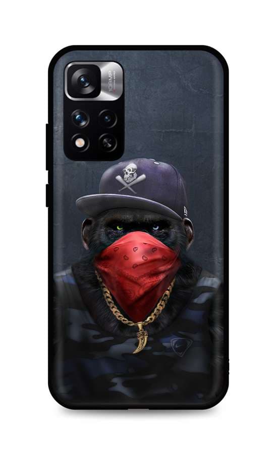 Kryt TopQ Xiaomi Redmi Note 11 Pro+ 5G silikon Monkey Gangster 72551