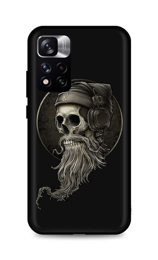 Kryt TopQ Xiaomi Redmi Note 11 Pro+ 5G silikon Music Skeleton 72554