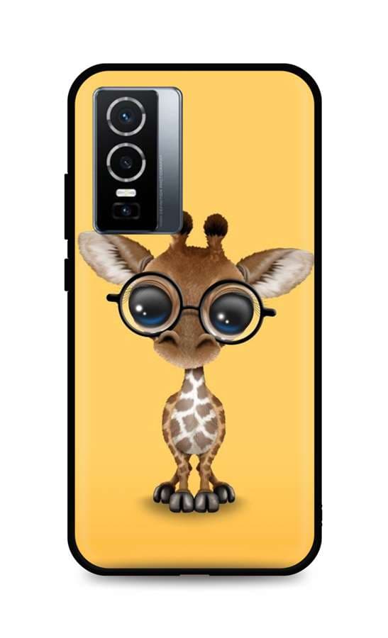 Kryt TopQ Vivo Y76 5G silikon Cute Giraffe 72602