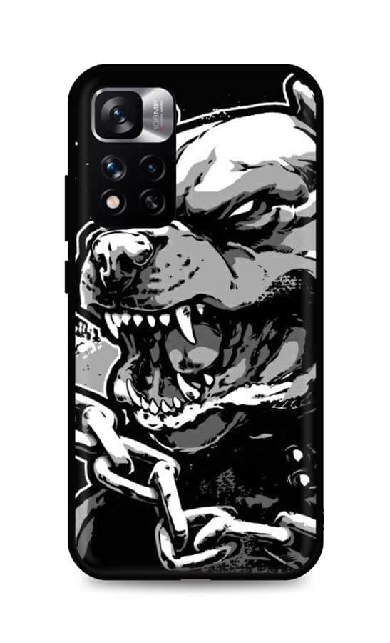 Kryt TopQ Xiaomi Redmi Note 11 Pro+ 5G silikon Agressive Pitbull 72641