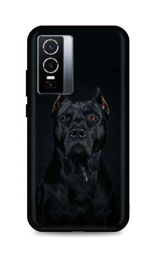 Kryt TopQ Vivo Y76 5G silikon Dark Pitbull 72656