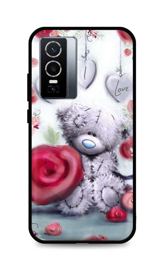 Kryt TopQ Vivo Y76 5G silikon Teddy Bear 72675