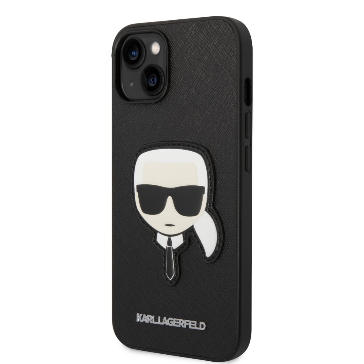 Karl Lagerfeld PU Saffiano Karl Head Zadní Kryt pro iPhone 14 Plus Black - náhled 1