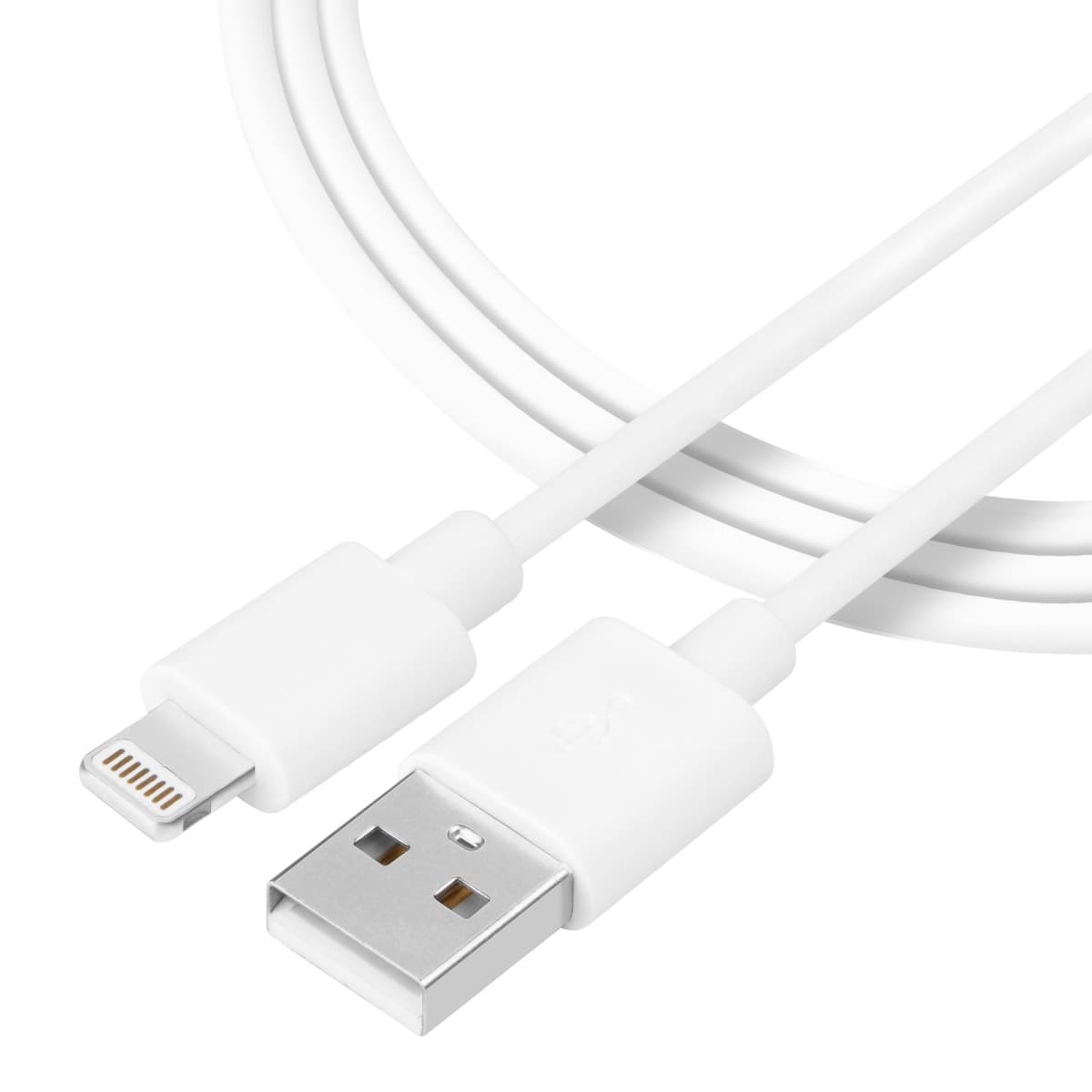 Tactical Smooth Thread Cable USB-A/Lightning 2m White - náhled 1
