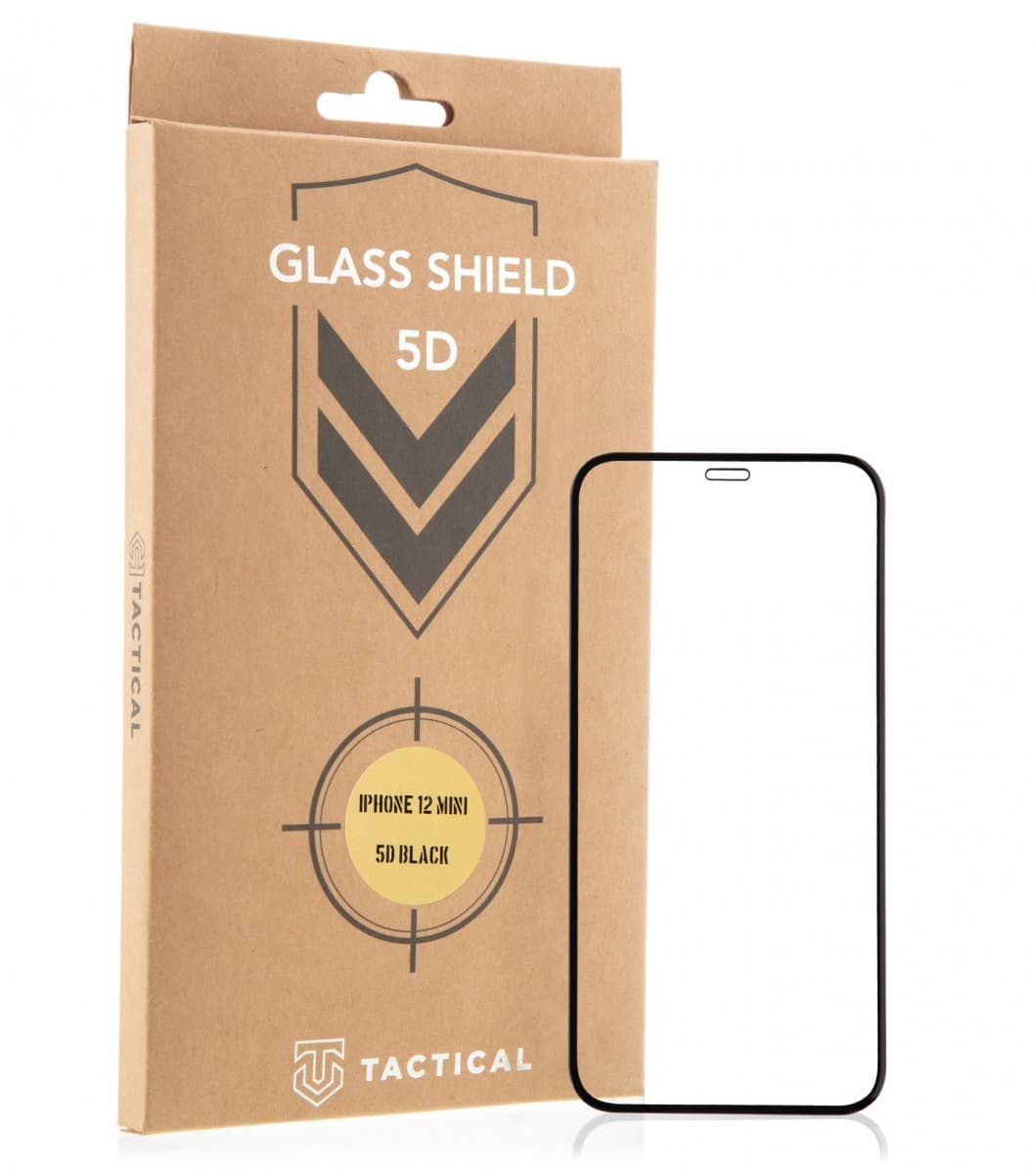 Tactical Glass Shield 5D sklo pro Apple iPhone 12 Mini Black - náhled 1