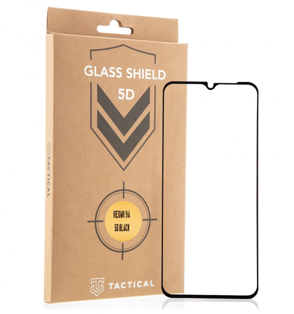 Tactical Glass Shield 5D sklo pro Xiaomi Redmi 9A/9AT/9C Black - náhled 1