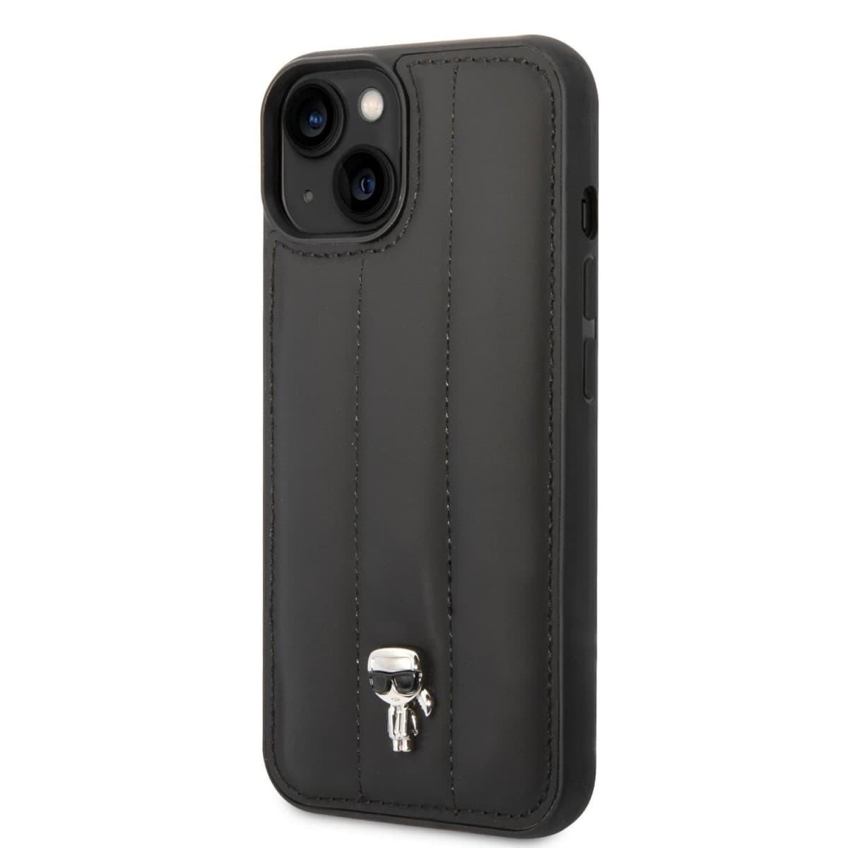 Karl Lagerfeld Quilted Puffy Ikonik Logo Zadní Kryt pro iPhone 14 Plus Black - náhled 1