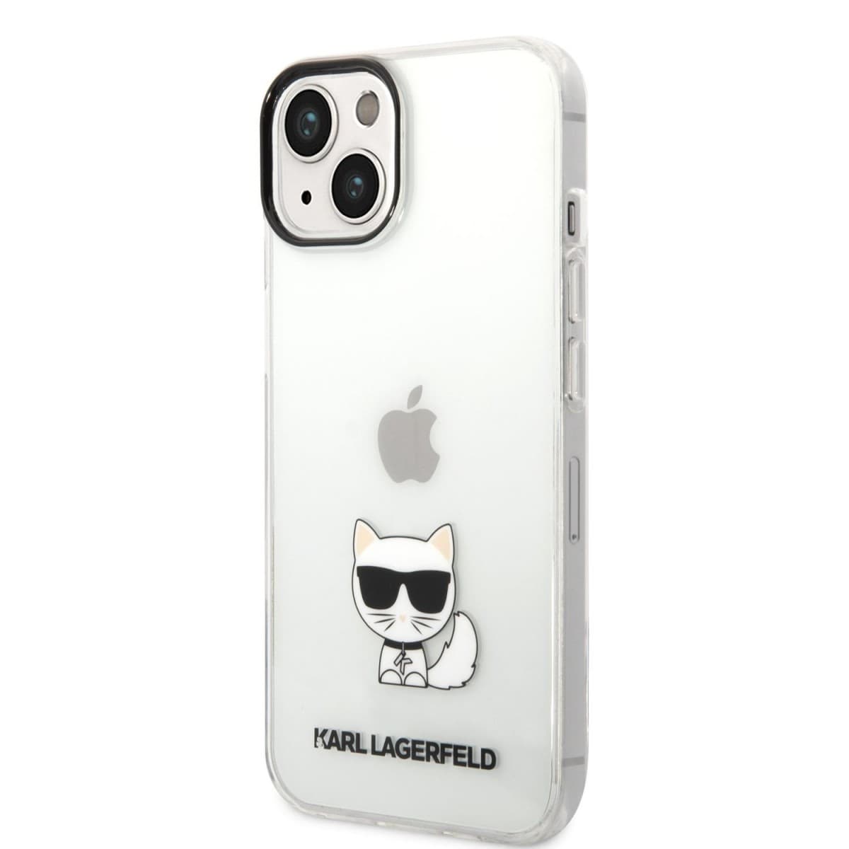 Karl Lagerfeld Choupette Logo Zadní Kryt pro iPhone 14 Plus Transparent - náhled 1