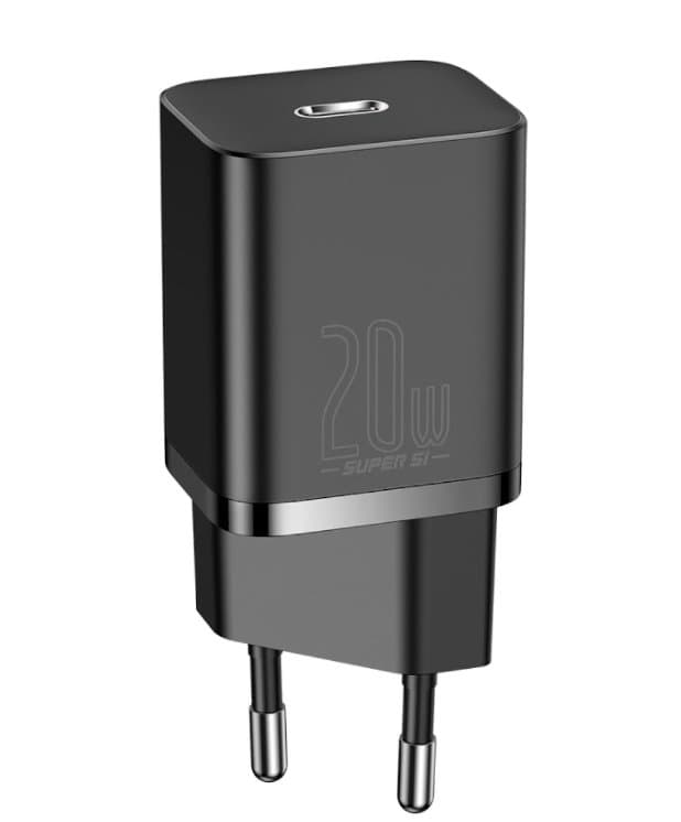 Baseus CCSUP-B01 Super Si Quick Nabíječka USB-C 20W Black - náhled 1