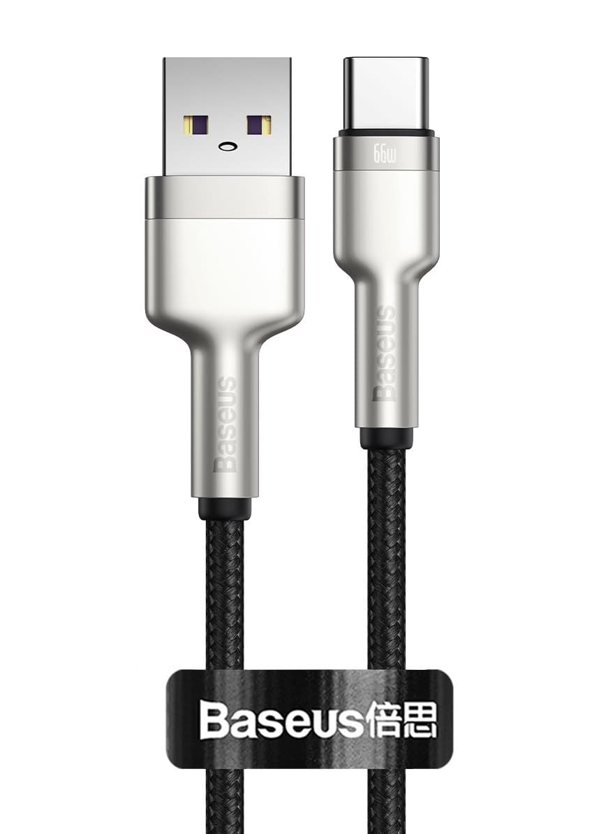 Baseus CAKF000001 Cafule Datový Kabel USB-USB-C 66W 0,25m Black - náhled 1