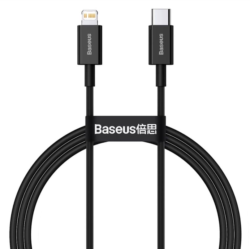 Baseus CATLYS-A01 Superior Fast Charging Datový Kabel USB-C to Lightning  20W 1m Black - náhled 1