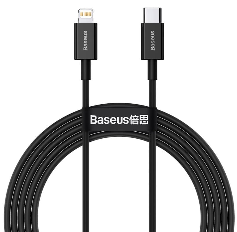 Baseus CATLYS-C01 Superior Fast Charging Datový Kabel USB-C to Lightning 20W 2m Black - náhled 1