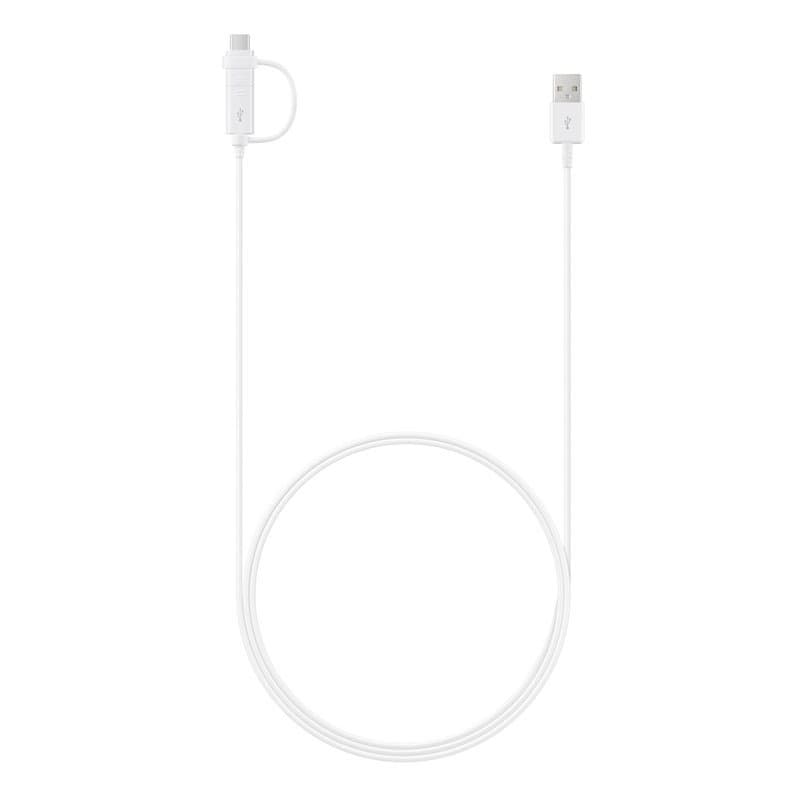 EP-DG930DWE Samsung Combo Type C/microUSB Datový Kabel White (Bulk)