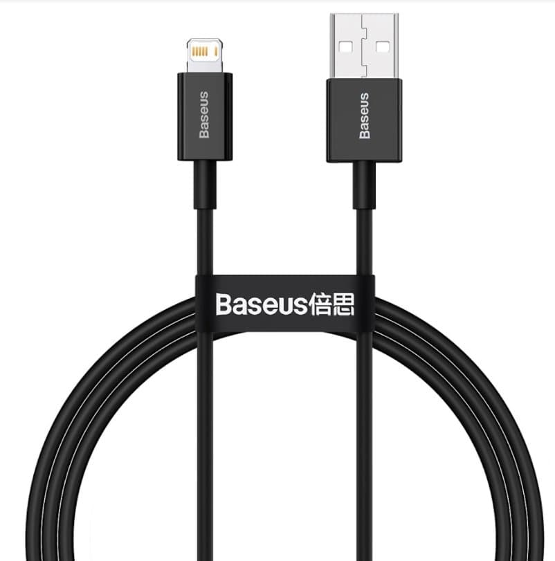 Baseus CALYS-A01 Superior Fast Charging Datový Kabel USB to Lightning 2.4A 1m Black - náhled 1