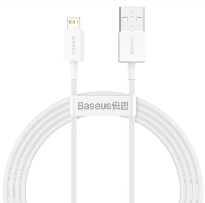 Baseus CALYS-B02 Superior Fast Charging Kabel Lightning 2.4A 1.5m White - náhled 1