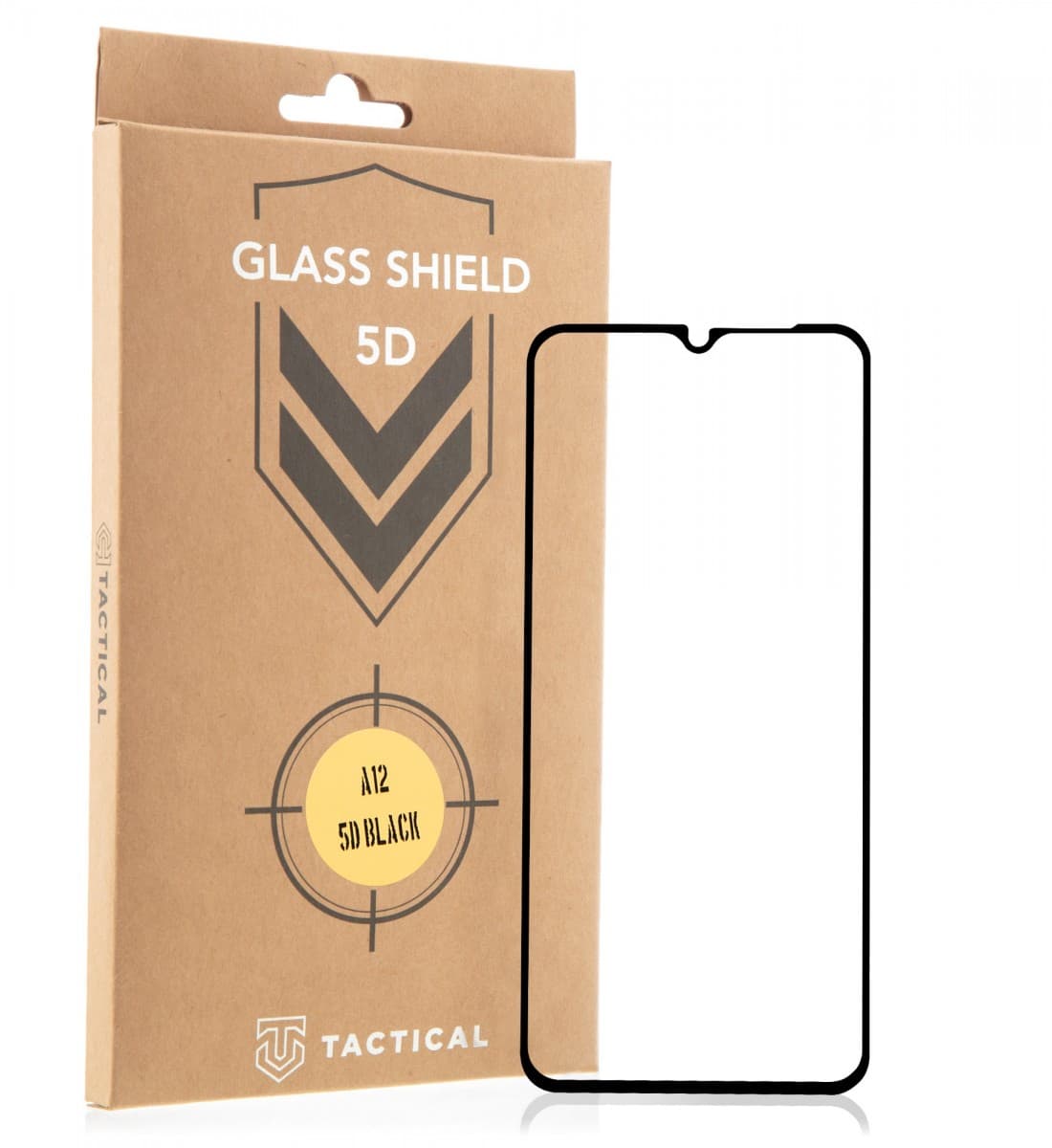 Tactical Glass Shield 5D sklo pro Samsung Galaxy M12/A32 5G/A12/A02s Black - náhled 1