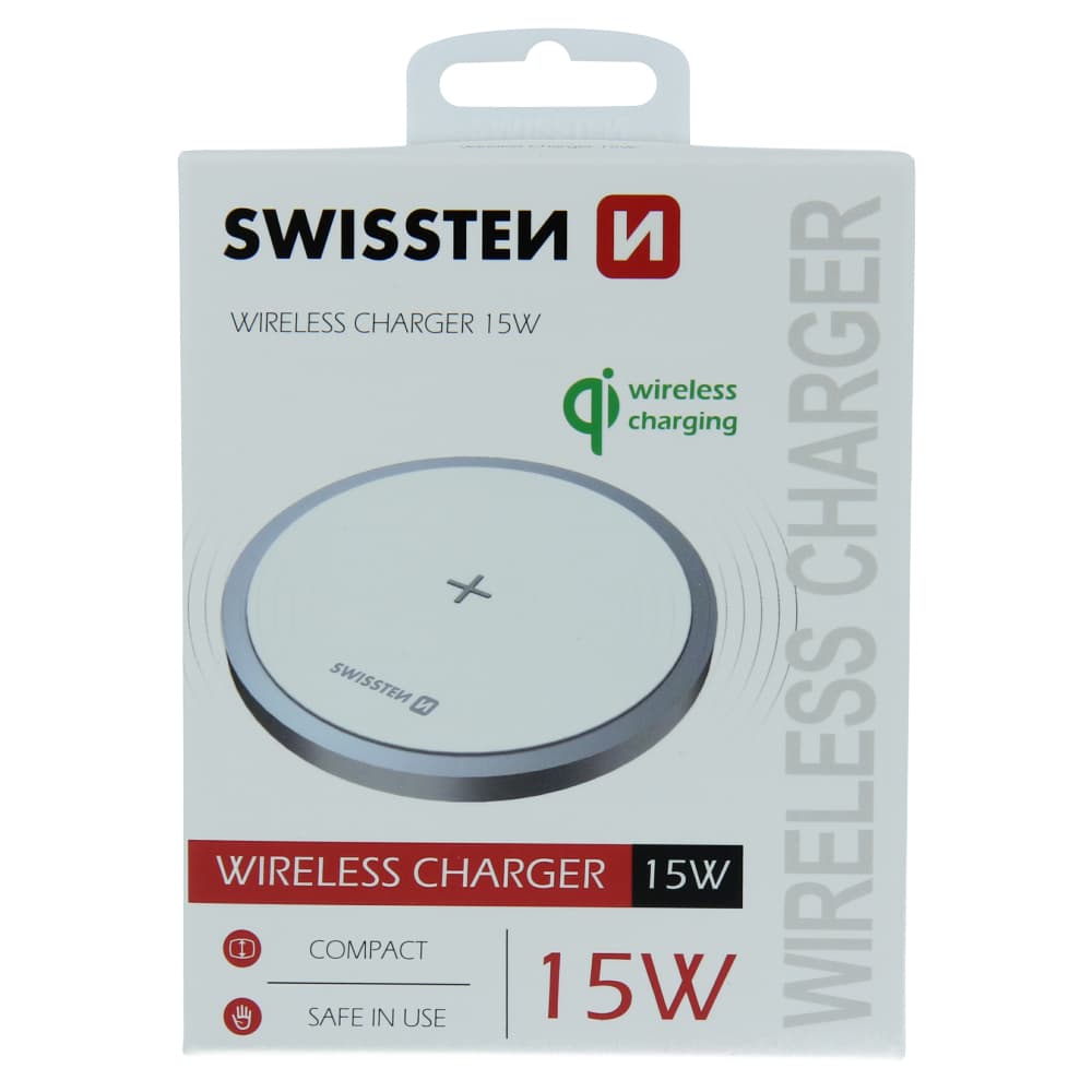 Swissten wireless nabíječka 15w bíla - náhled 1