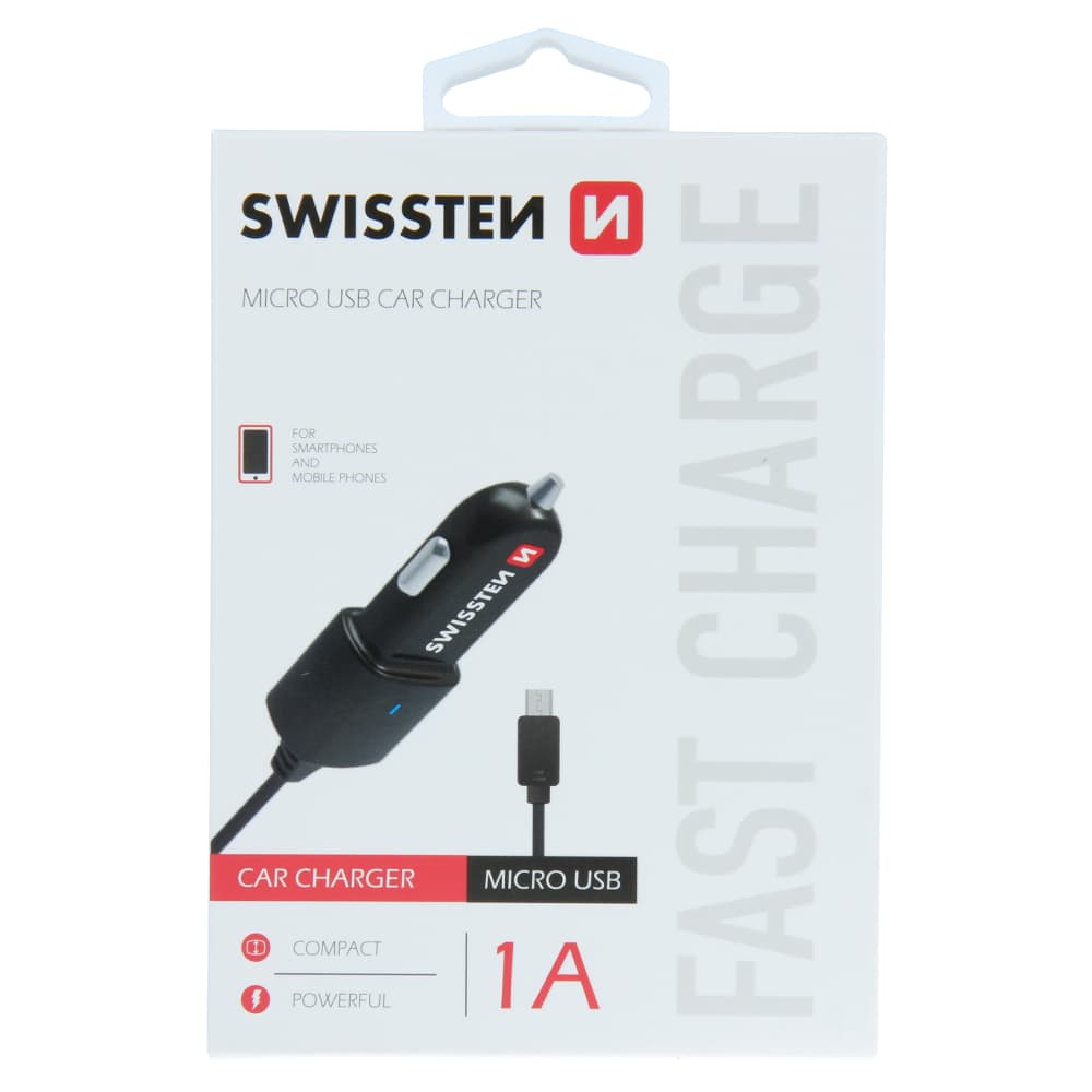 Swissten cl autonabíječka micro usb 1a power - náhled 1