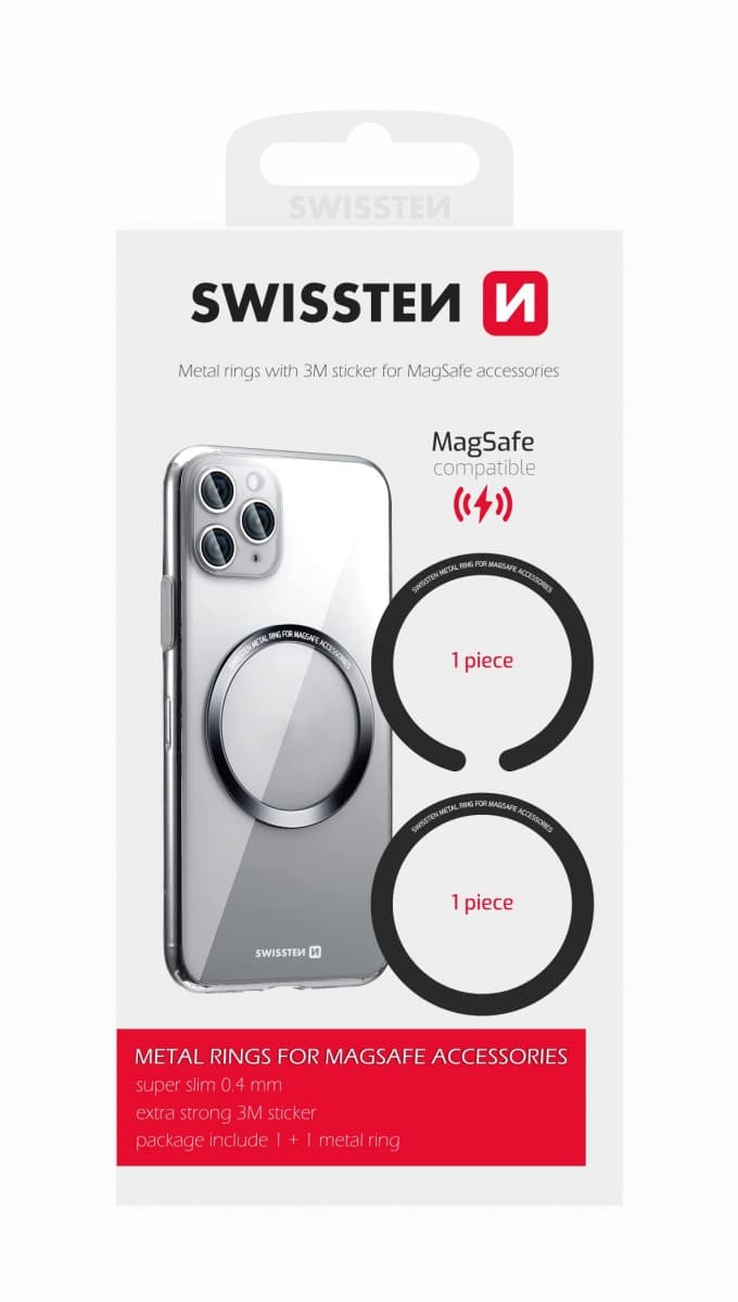 Set kovových podložek Swissten (pro magsafe pouzdra) - náhled 1