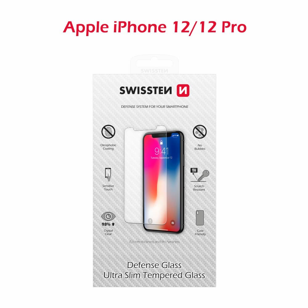 Tvrzené sklo Swissten apple iphone 12/12 pro - náhled 1
