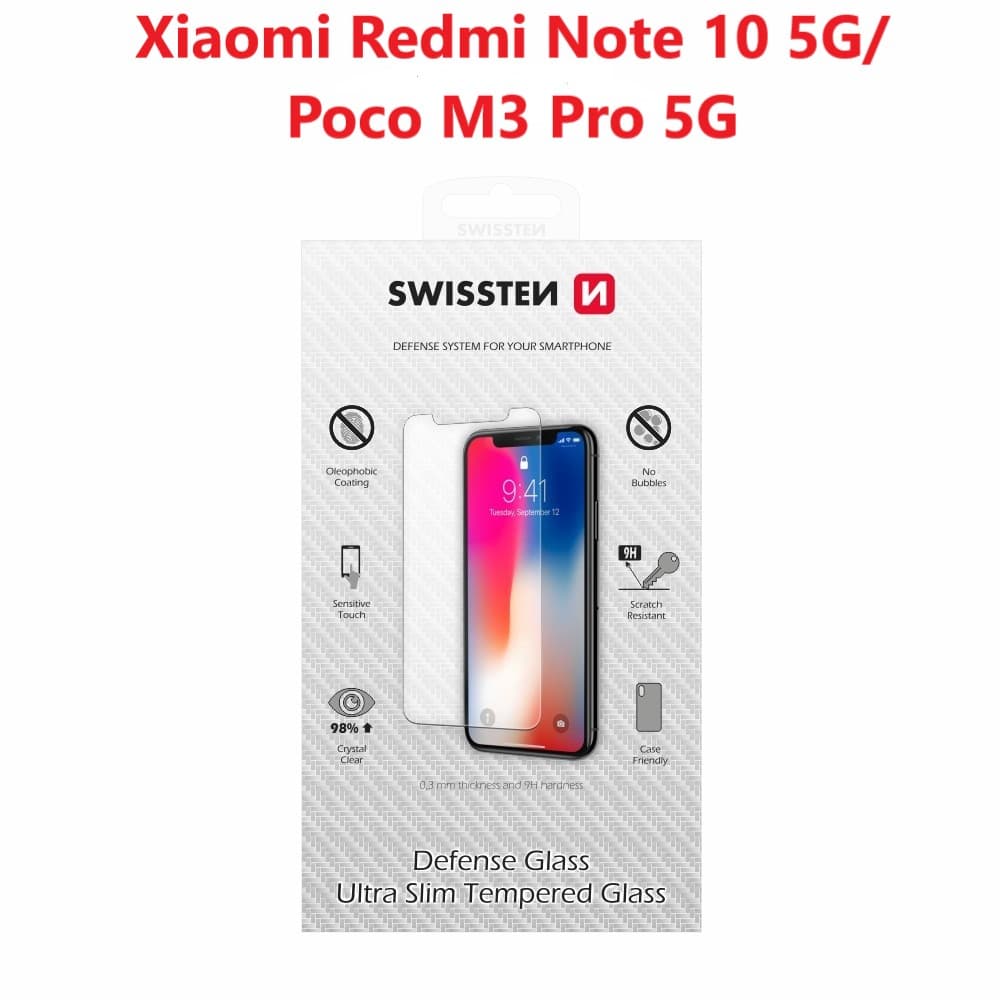 Tvrzené sklo Swissten Xiaomi Redmi Note 10 5G/Poco M3 Pro 5G