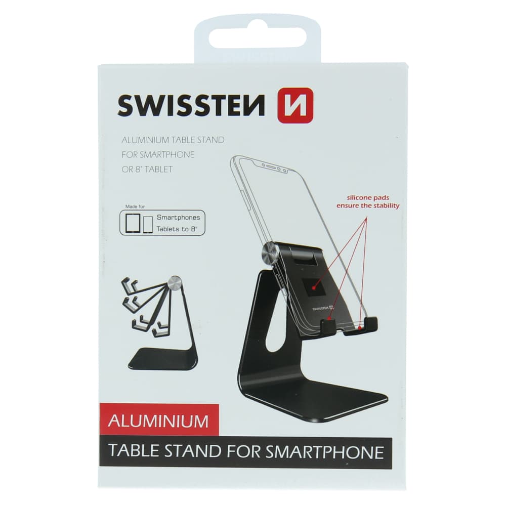 Swissten hliníkový stojánek na telefon - náhled 1