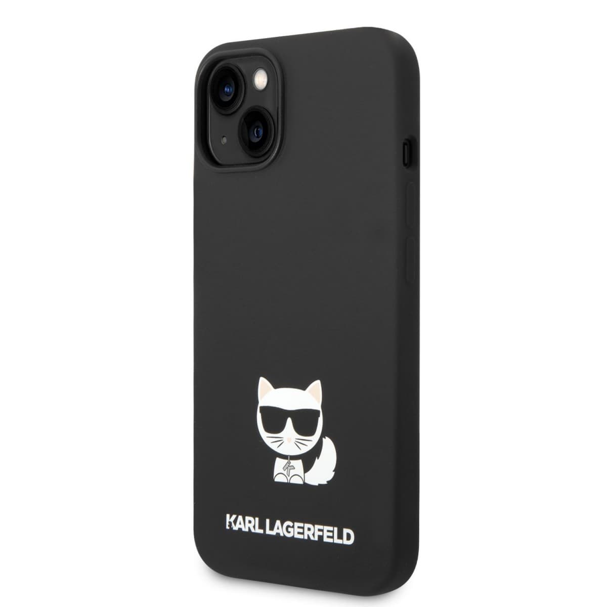 Karl Lagerfeld Liquid Silicone Choupette Zadní Kryt pro iPhone 14 Plus Black - náhled 1