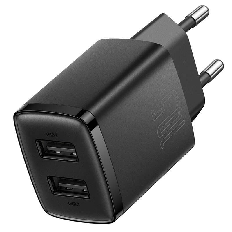 Baseus CCXJ010201 Compact Nabíječka 2xUSB 10,5W Black - náhled 1