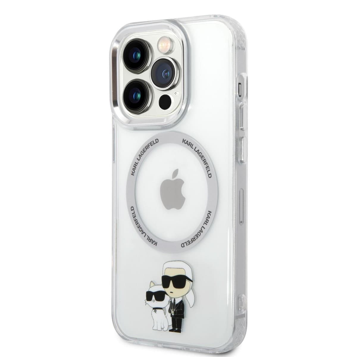 Karl Lagerfeld MagSafe Kompatibilní Kryt IML Karl and Choupette NFT pro iPhone 14 Pro Max Transparent - náhled 1
