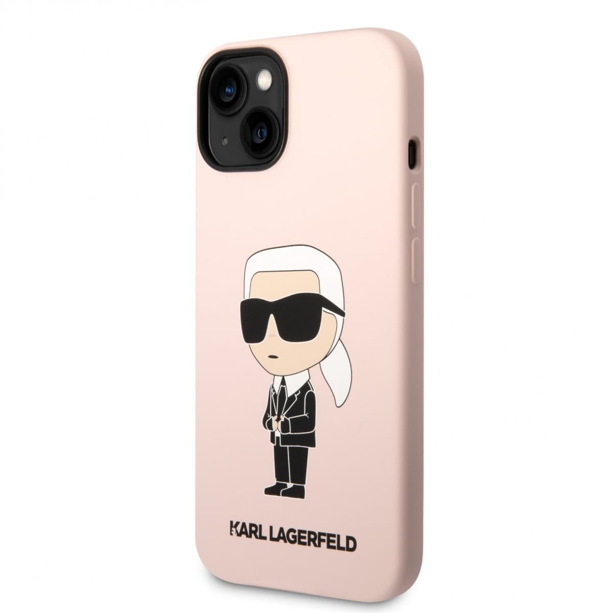 Karl Lagerfeld Liquid Silicone Ikonik NFT Zadní Kryt pro iPhone 14 Plus Pink - náhled 1