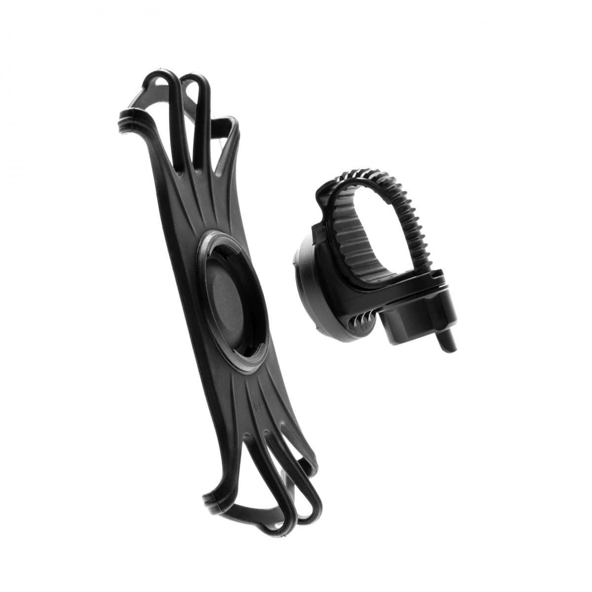 Odnímatelný silikonový držák mobilního telefonu na kolo FIXED Bikee 2, černý - náhled 1