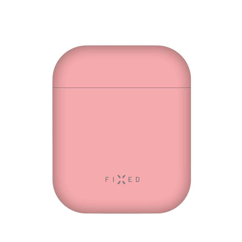Ultratenké silikonové pouzdro FIXED Silky pro Apple Airpods, růžové - náhled 1