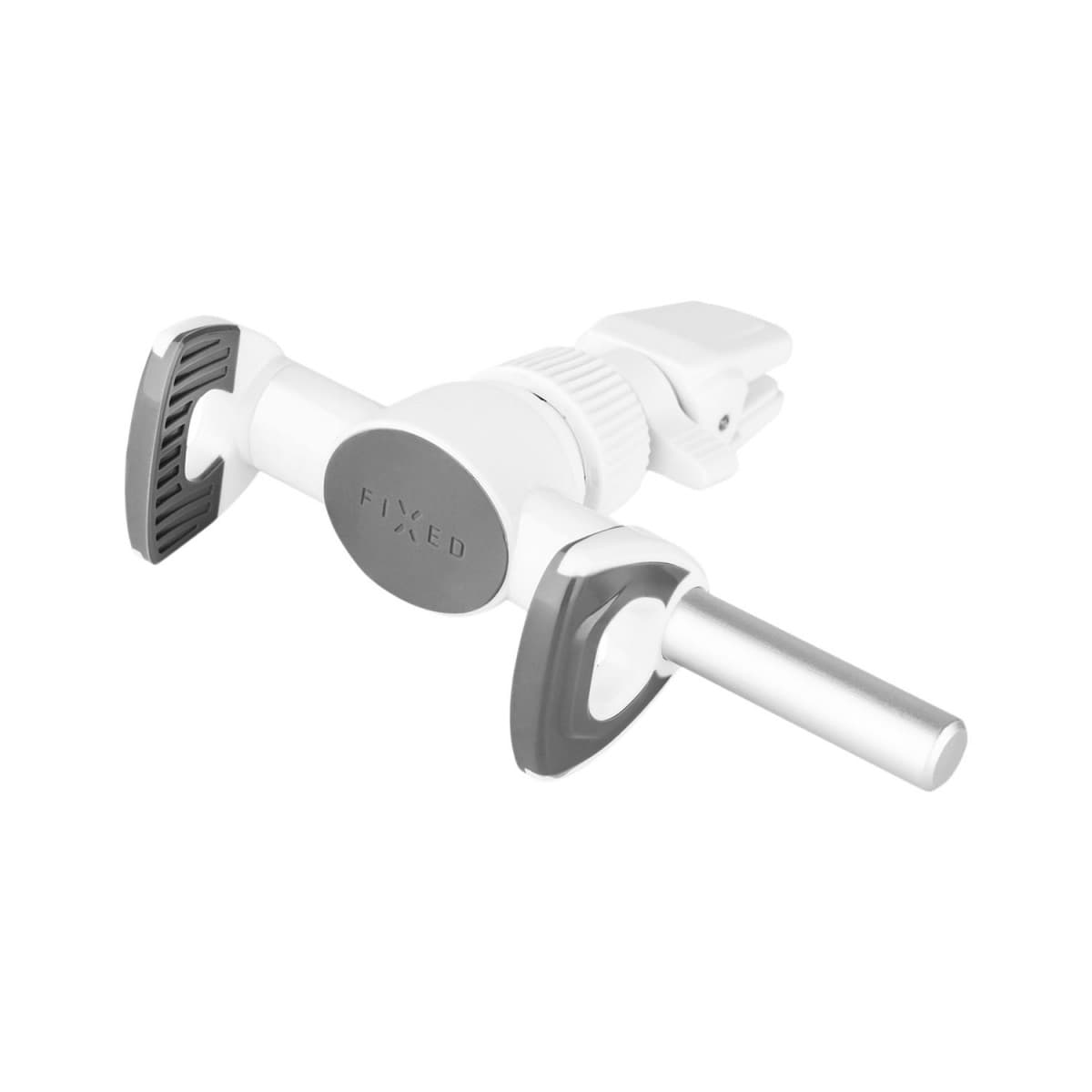 Univerzální držák FIXED Butterfly s uchycením do mřížky ventilace, bílý - náhled 1