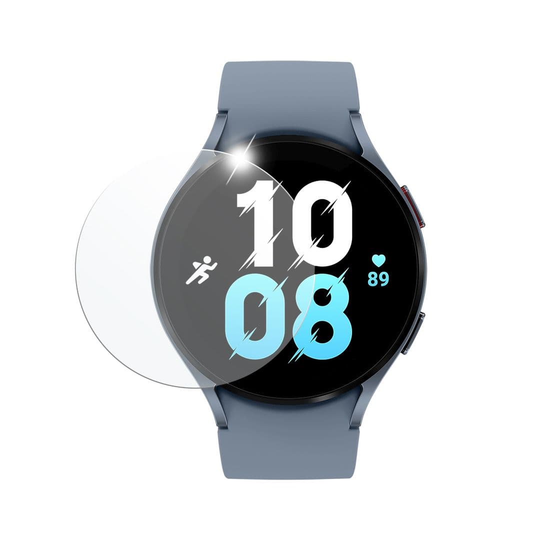 Ochranné tvrzené sklo FIXED pro smartwatch Samsung Galaxy Watch5 44mm, Galaxy Watch4 44mm, 2 ks v balení, čiré - náhled 1