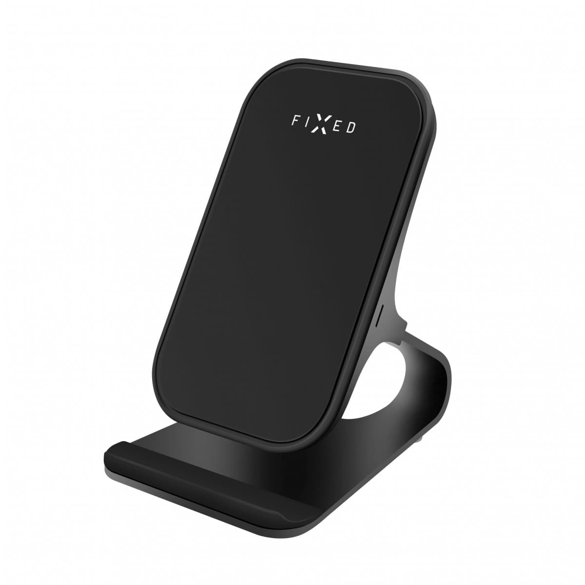 Stojánek s rychlým bezdrátovým nabíjením FIXED Frame Wireless, 15W, černý - náhled 1